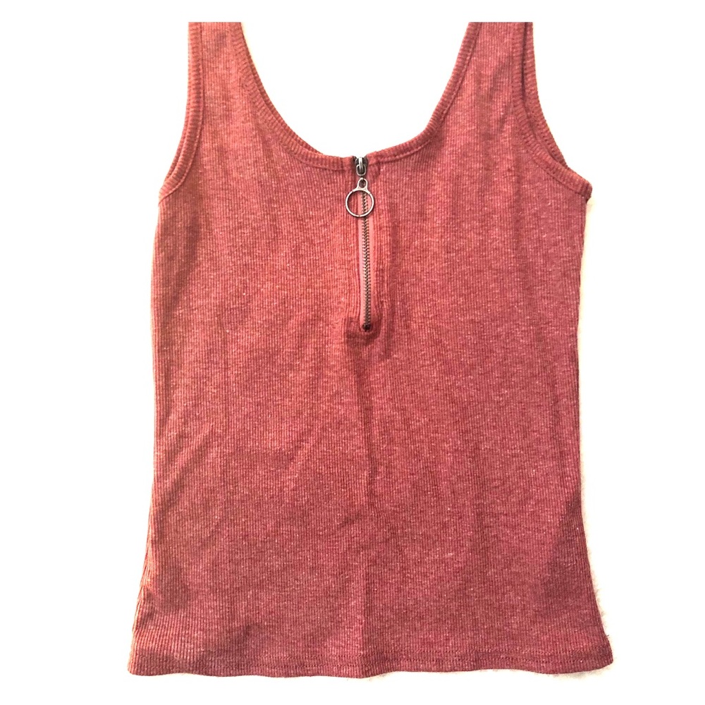Cotton On Pink Zipper Tank Top